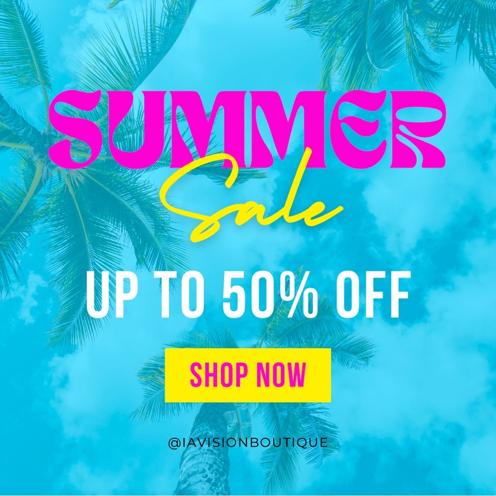 Summer sale 50% off